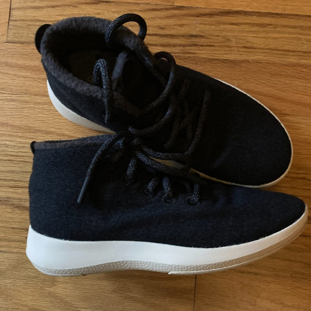 Allbirds Wool Runner-Up High Top Mizzles Shoes, size 7